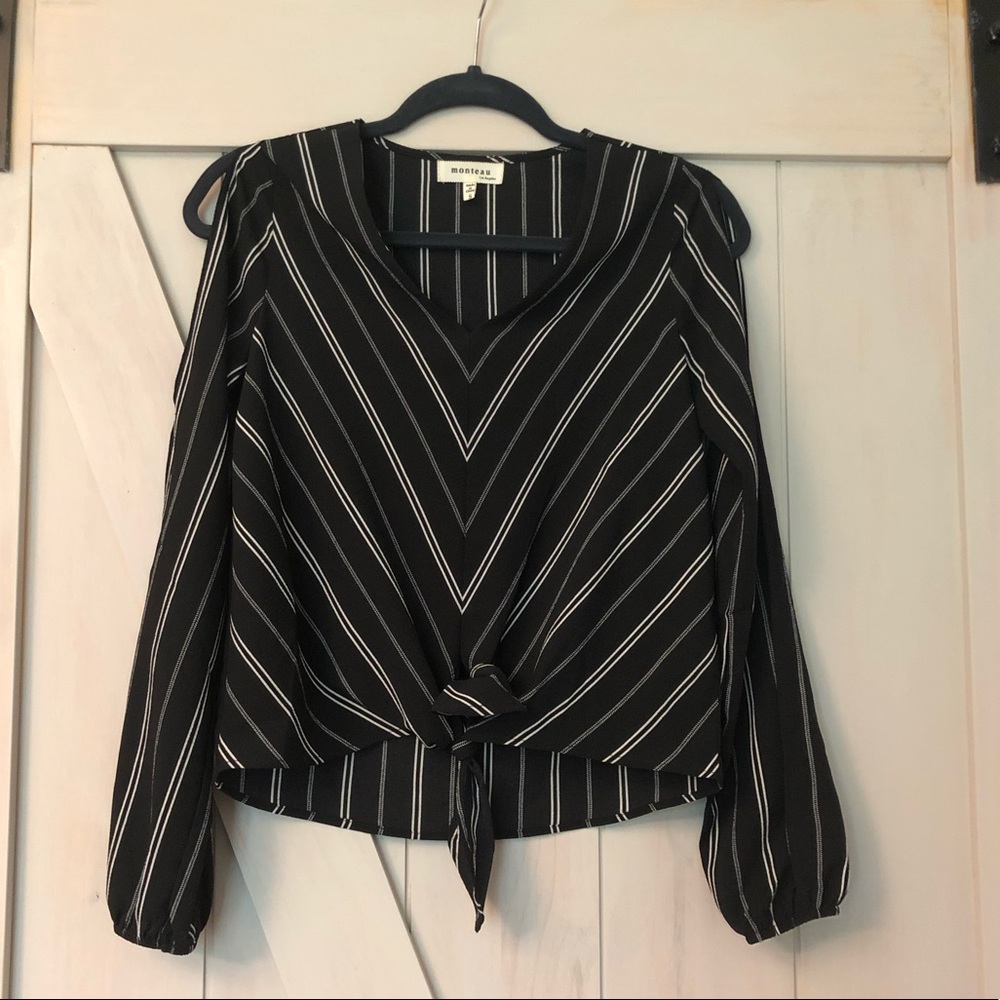 Open shoulder blouse